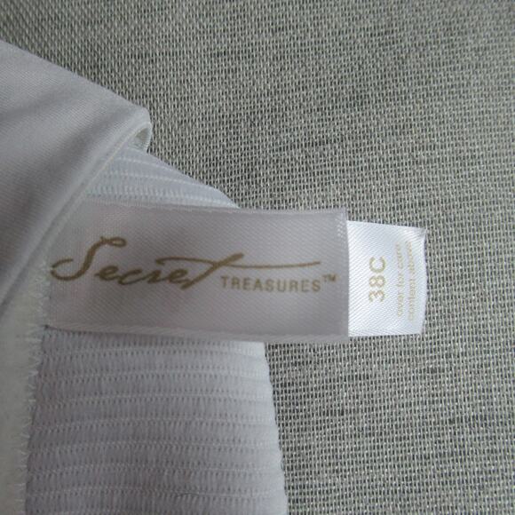 Secret Treasures Bra 38C White Lace Pin Up Strapless Longline Bustier Burlesque - Picture 5 of 7